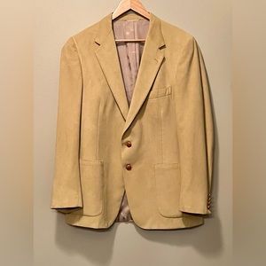Men’s tan Aquascutum “Aqua Suede” blazer